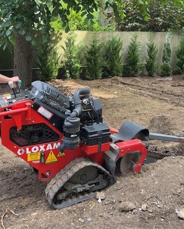 Trancheuse jardin particulier