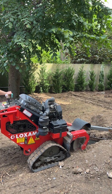 Trancheuse jardin particulier