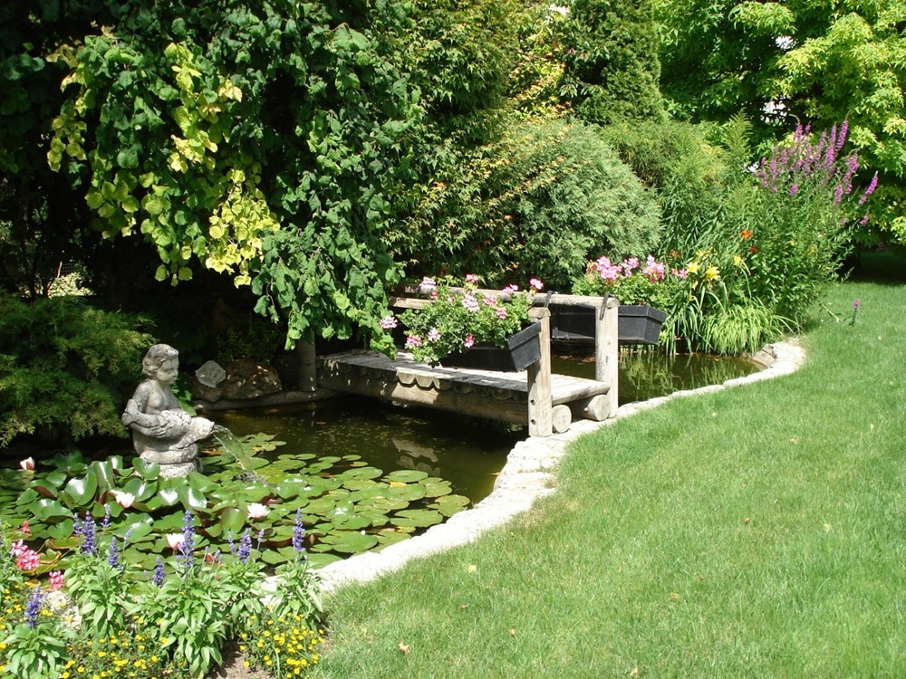 Création d’un bassin dans un jardin chez l’un de nos clients particuliers à Noisy le Grand (93).